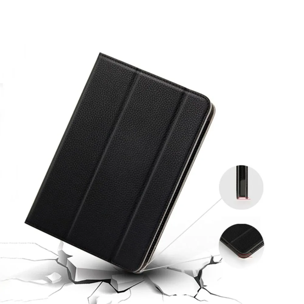 Compact 7-Inch Tri-Fold Magnetic Leather E-Reader Protective Case
