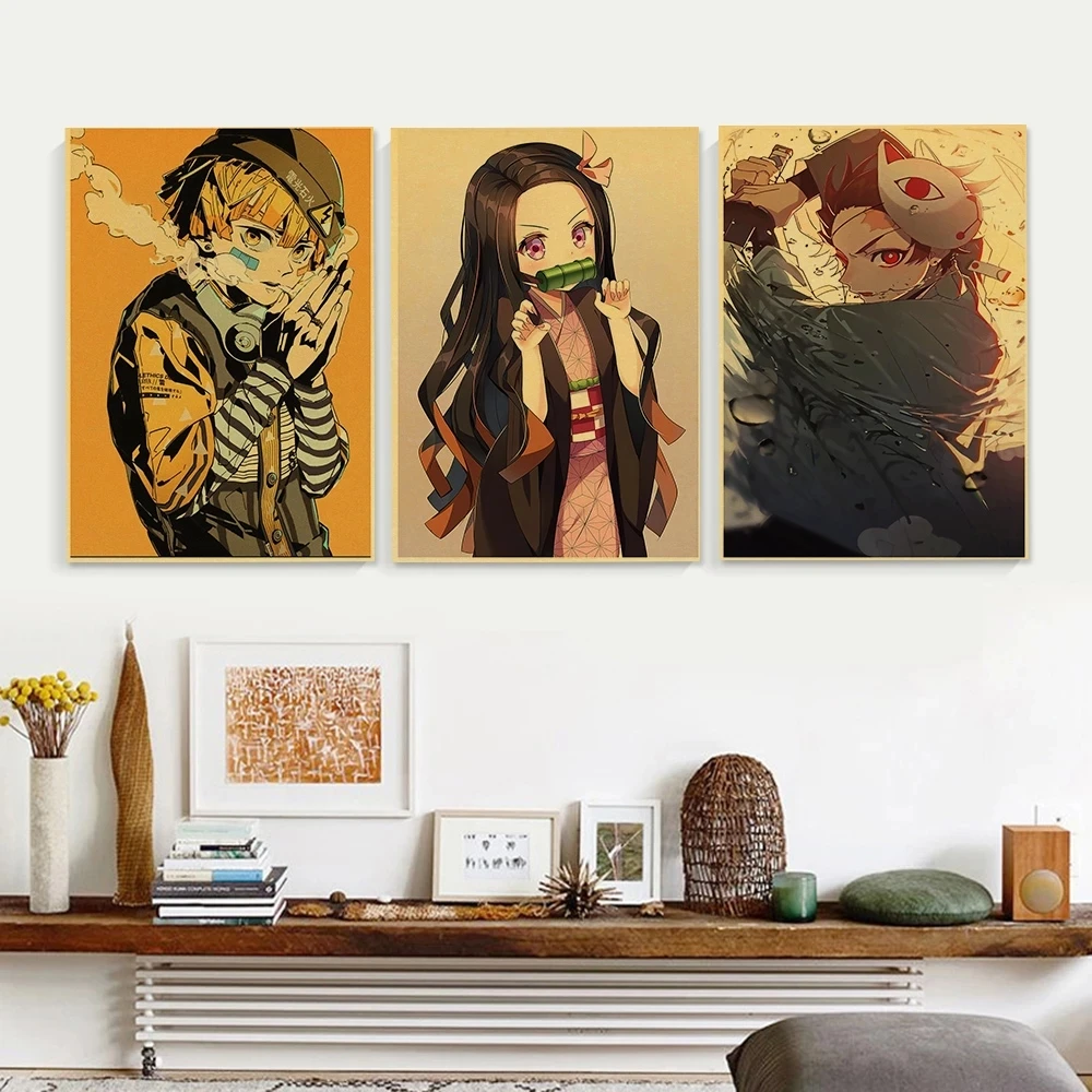 Zoológicos demon slayer kamado nezuko decoração imagem mural anime