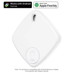 Advanced Bluetooth 5.2 Smart Tracker for Keys, Wallets, Luggage, Pets, Kids, and Vehicles (White Dual - System)