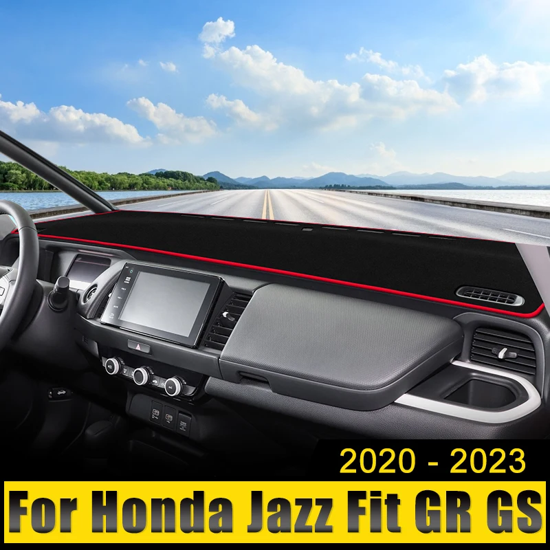 

Car Accessories For Honda Fit Jazz GR GS 2020 2021 2022 2023 2024 Dashboard Cover Avoid Light Pad Sun Shade Anti-UV Carpets Mats