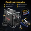 140Amp MIG Welder, 110V Flux Core MIG/Stick/Lift TIG 3 in 1 MultiProcess Welding Machine with Synergy, IGBT Inverter Welder 5