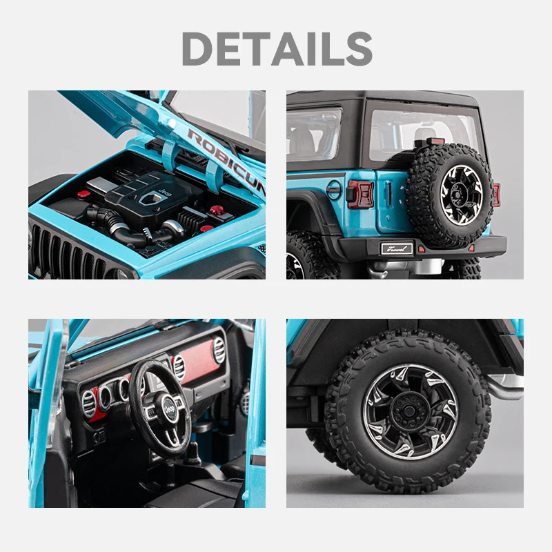Kit Upgrade Résine MENG SPS-054 – Jeep Rubicon – Échelle 1/24 – Neuf