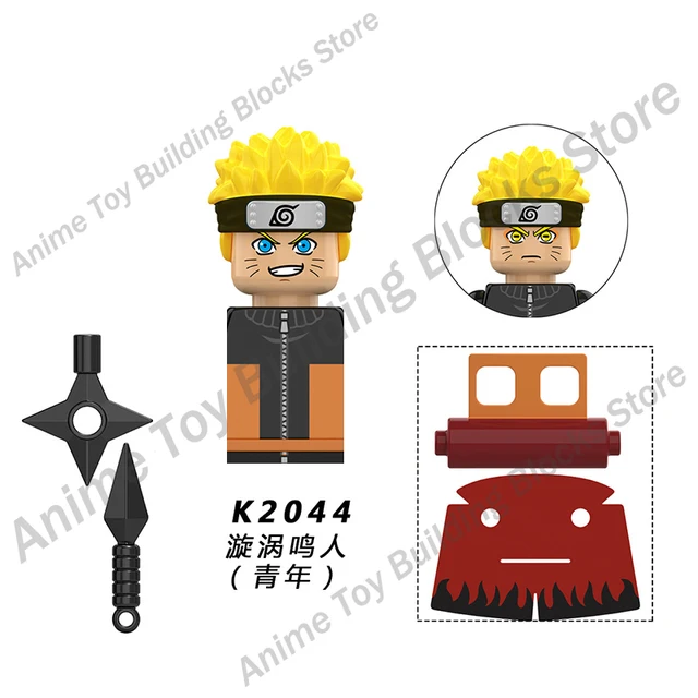 WM6109 Naruto building blocks Bricks assembly Kakashi Sasuke Uchiha Madara Anime Mini Action Figures Heads Toys kids Gifts K2044