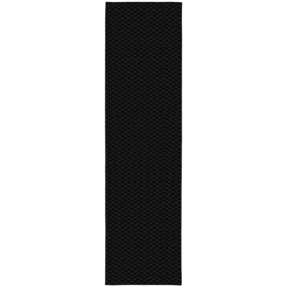 

Medallion 3 ft. x 12 ft. Area Rug Large Runner Black