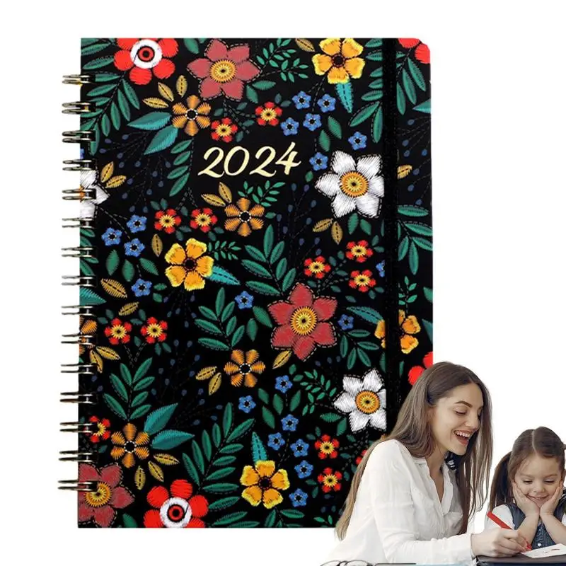 

2024 Agenda Planner Agenda Schedule Spiral Notepad 2024 Planner A5 Format Planning Tool For Work Travel Office Notes Homework