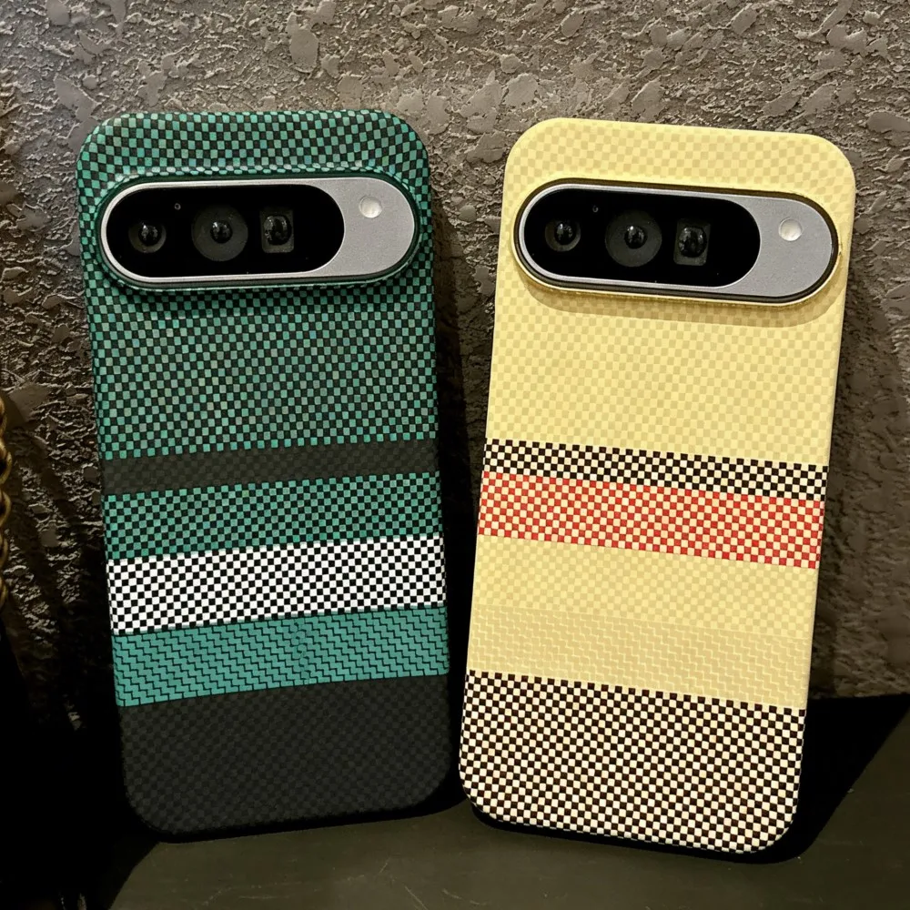 Carbon Fiber Texture Magnetic Hard Case for Google Pixel - Ultra Thin with MagSafe Charging Compatibility