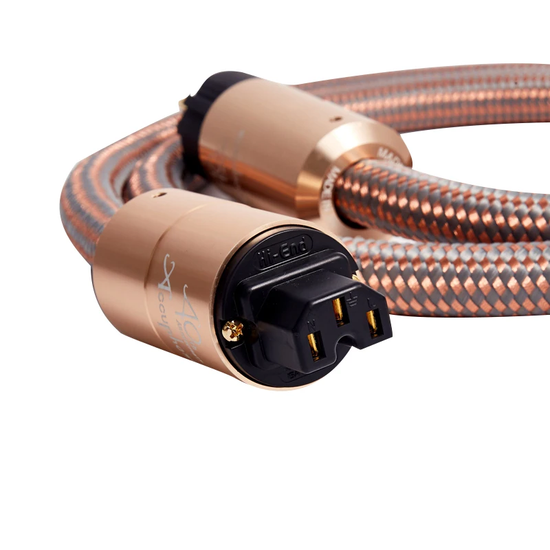 Accuphase Cabo de Alimentação Febre de Áudio Cabo de Alimentação ue e Eua Banhado a Ouro Plug de Alta Qualidade - Image 6