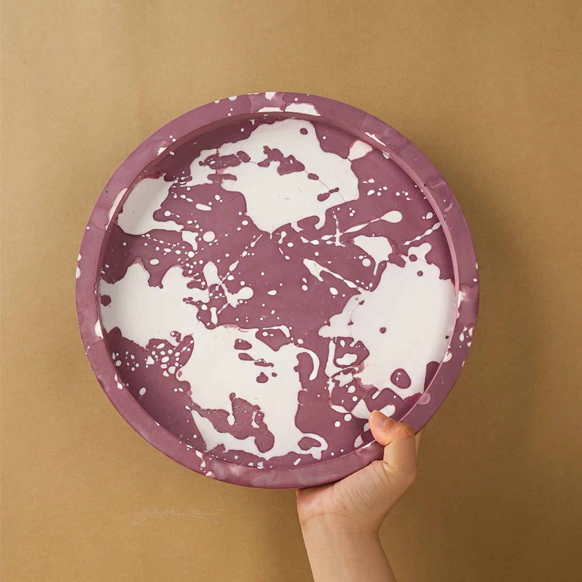 Round Tray Silicone Mold Coaster Storage Tray Storage Board Vase Base Resin Mold Gypsum Concrete Casting Mould Home Decor silicone mold