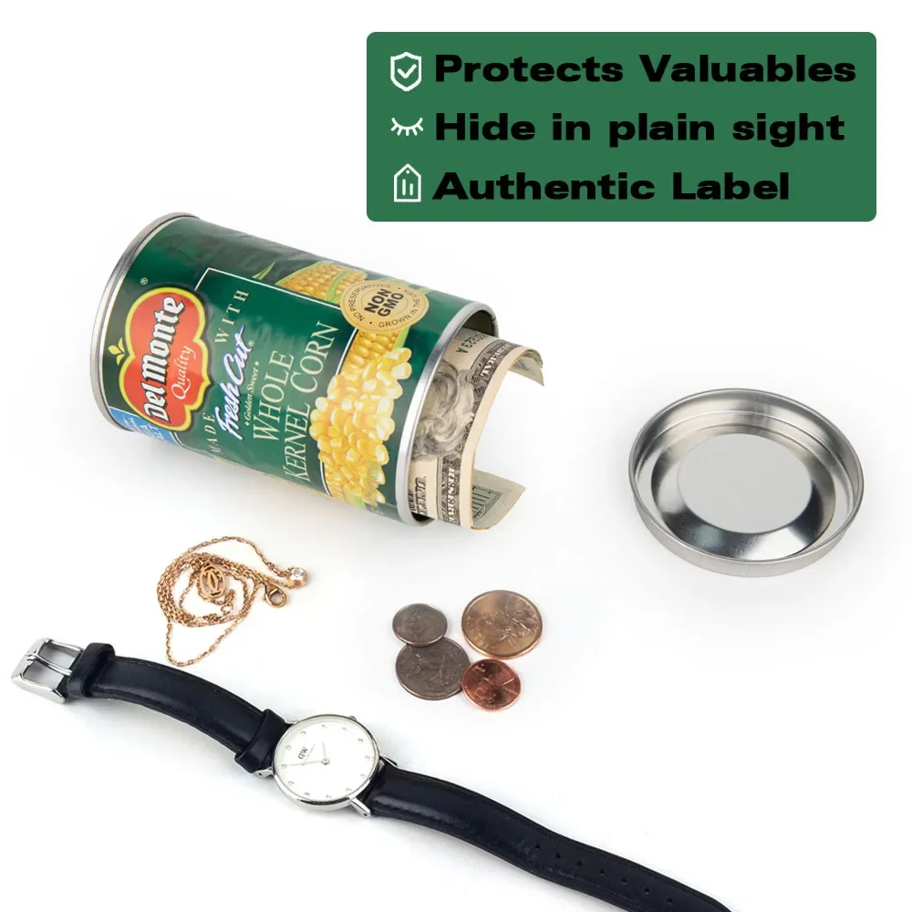 Hidden Safe Food Can Diversion Container for Valuables