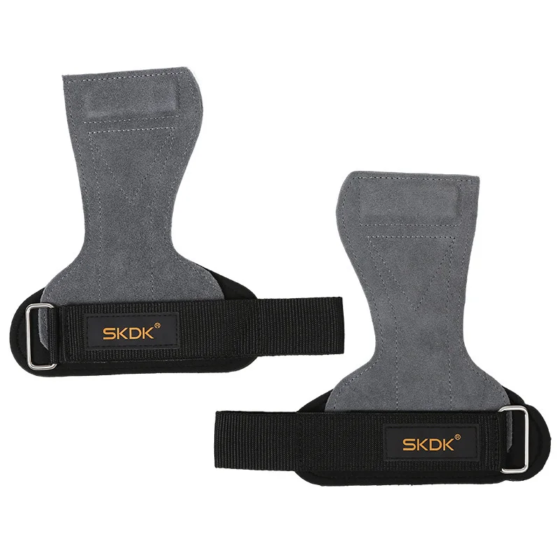 2 Paar Fitnesshandschuhe aus Rindsleder mit rutschfestem Griff, ideal für Gewichtheben, Klimmzüge, Kreuzheben und Fitnesstraining._voghion.com