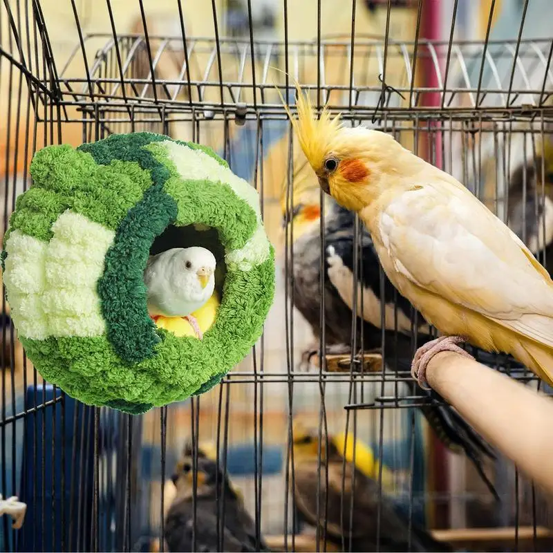 

Bird Nest House Winter Warm And Cozy Parrot House Bed Hammock For Cage Specially Designed Hut Tent Bed Hanging Cave Pet Products