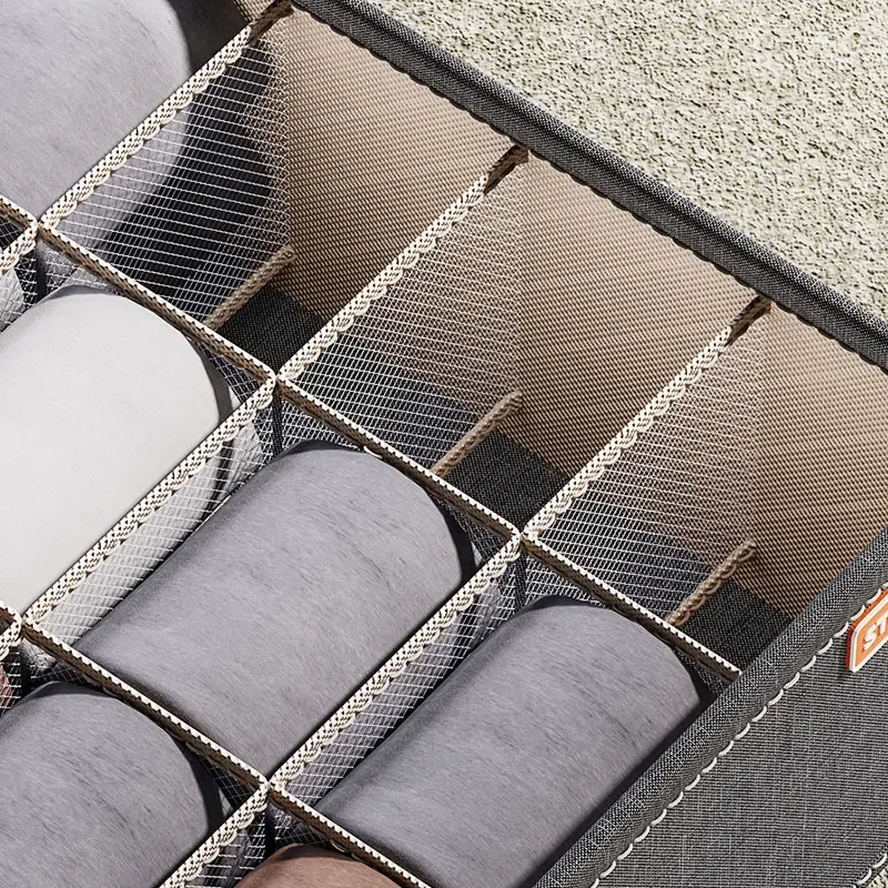 Description Picture 5 of item1Clothes Organizer Underwear Socks Bra Drawer Organisers Clothing Storage Boxes Cabinets Drawers Separator For Pants Storage Box