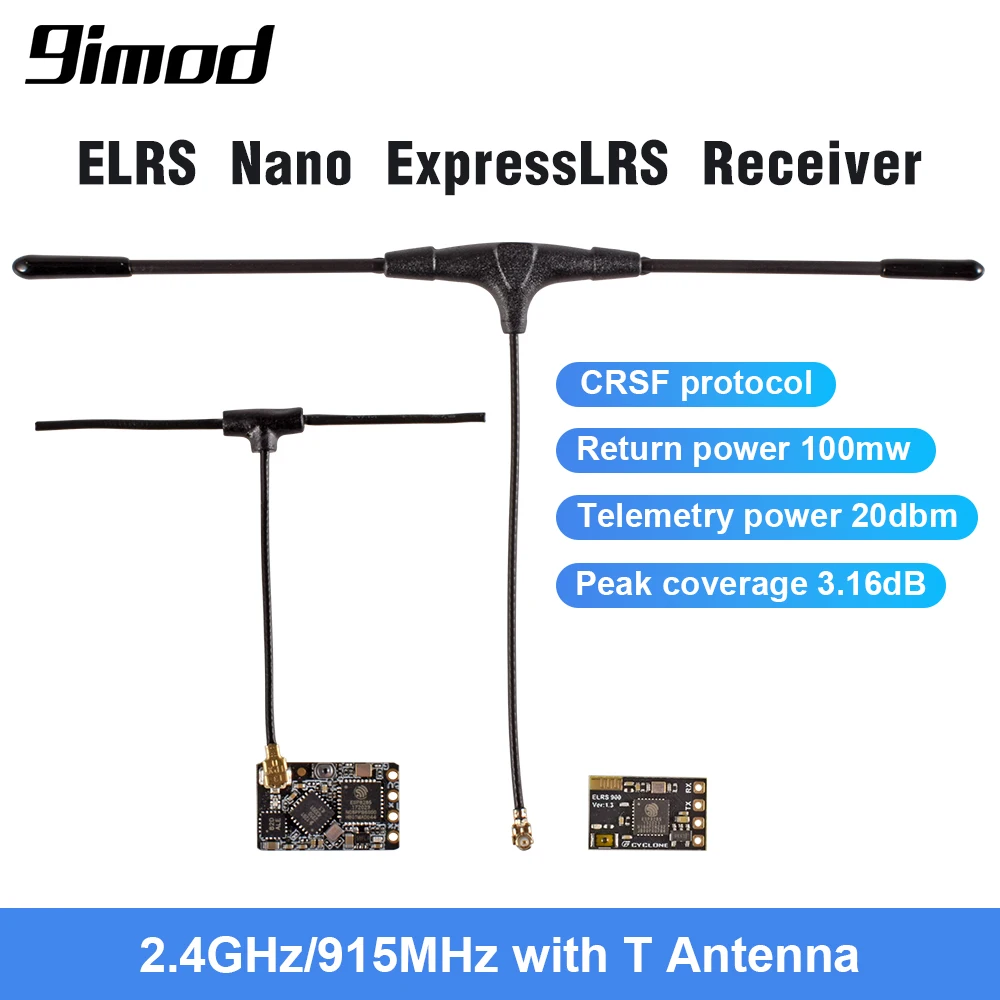 

Приемник ELRS Nano ExpressLRS 2,4 ГГц/915 МГц для радиоуправляемого дрона FPV