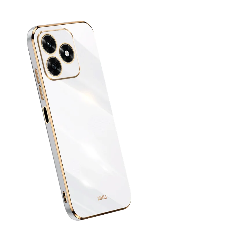 Luxury Shockproof Soft TPU Silicone Case with Square Plating Design