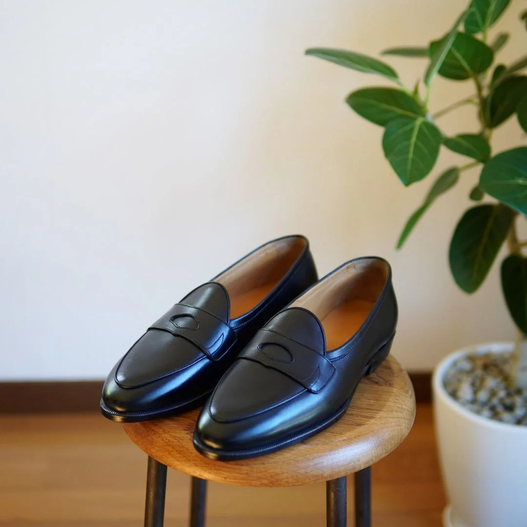 

New Men's Classic Black Penny Loafers Man Casual Leather Shoes 2022 Men's Genuine Leather Microfiber Leathe Shoes