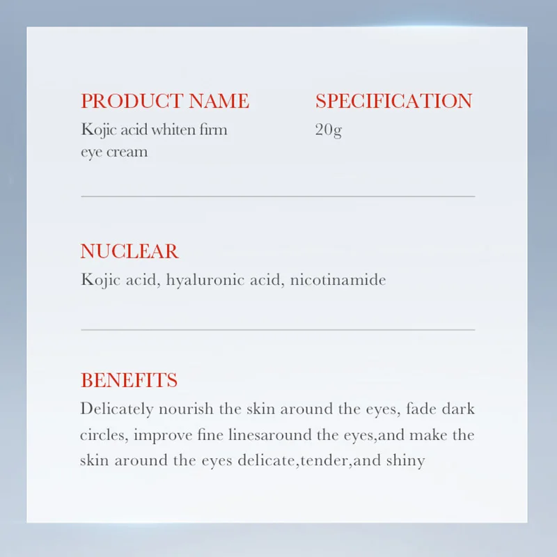 1/2/3pcs SADOER Kojic Acid Retinol Eye Cream Anti Dark Circles Remove Eye Bags Moisturizing anti-aging Eyes Skin Care Products