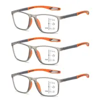 Nouveau TR90 Anti-lumière bleue multifocale lunettes de lecture hommes femmes progressif proche loin lunettes ultralégères sport Farsight lunettes 6