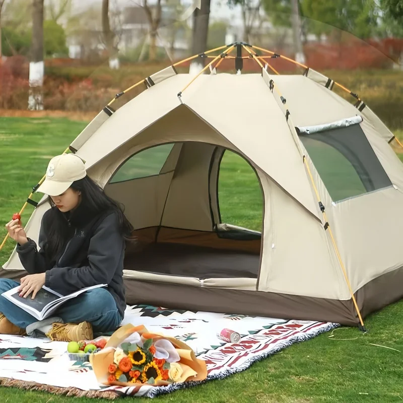 Camping Tent Outdoor Folding Portable Waterproof Automatic Setup For Beach Picnic Barbecue