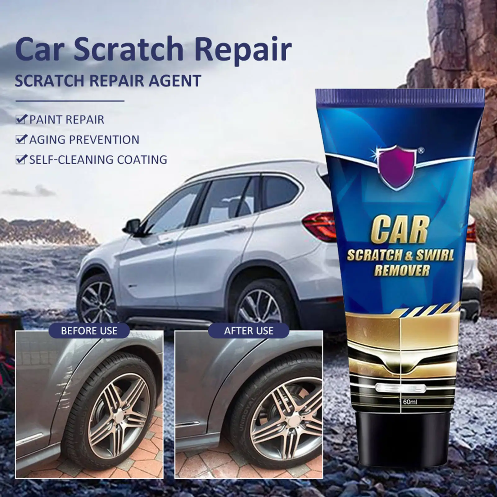 black car wax Car Scratches Remover Cream Car Scratches Repair Effective Polish And Paint Restorer Rubbing Compound For Swirl Marks Water meguiars scratchx