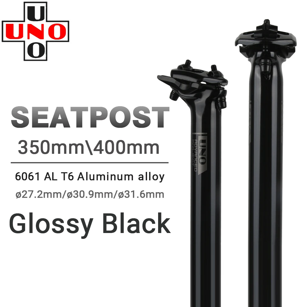 Description Picture 2 of itemUNO Bicycle Integrated Seatpost Road Mountain Bike Seatpost 27.2/30.9/31.6*350/400mm Ultra light Aluminum Alloy Seat Tube