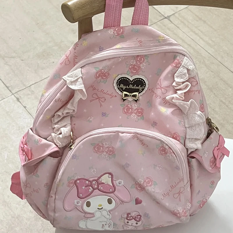 New Sanrio Girl Go Out Leisure Backpack Handbag Kawaii Hello Kitty Cartoon Student Cartoon Exquisite Small School Bag Style 6