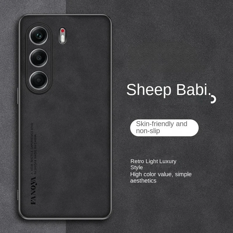 Tecno Camon 40 Leather Matte Back Case with Camera Protector