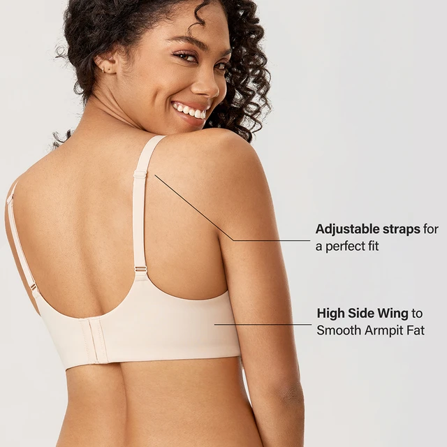 Women's Plus Size Underwire Bra Cushioned Straps Full Coverage