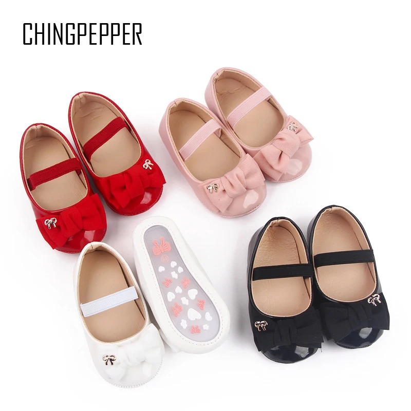 

Brand Infant Girls Crib Shoes Fashion Cotton Bows Trainers Baby Item Newborn Soft Rubber Sole Princess Footwear Doll Shoes Gifts