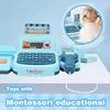 Simulation Supermarket Cash Register Toys Set With Lighting And Sound Effects Calculation Checkout Children Pretend House Toys 5