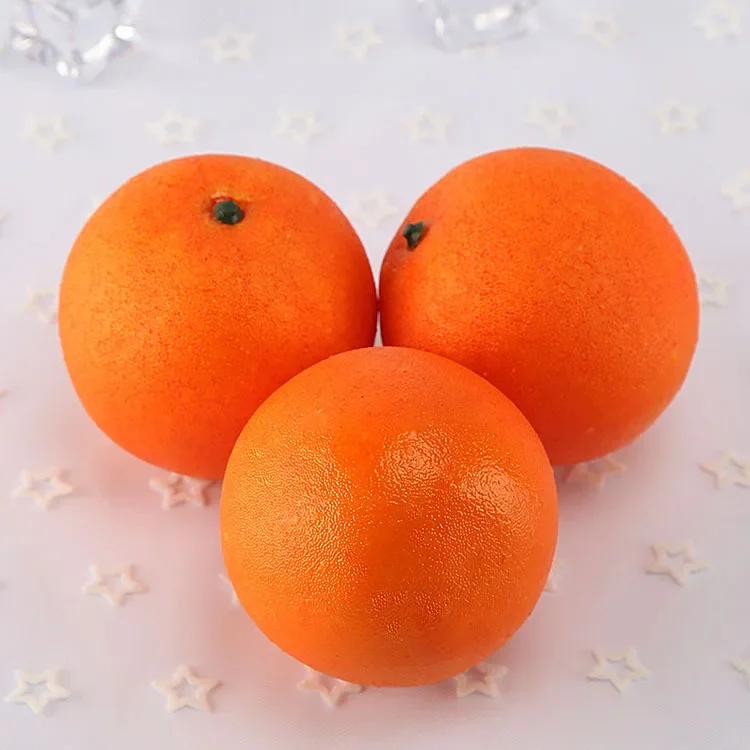 Artificial Orange DIY Artificial Fruits Kindergarten Plastic Fake Fruit For Christmas Home Wedding Photography Decoration 5Pcs