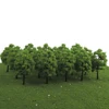 10pcs Model Trees Train Railroad Layout 3.5CM HO OO Scale Diorama Wargame Landscape Park Scenery Miniature Tree Decoration 4