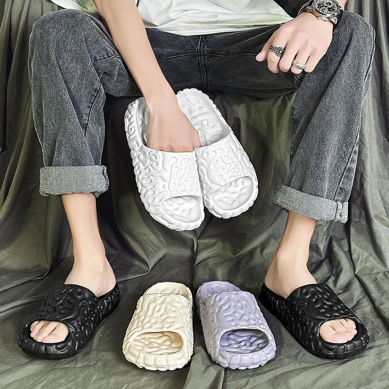 Slip Slippers for Men Non-Slip Non-Slip Summer Slippers Soft Foam Sliders With Thick Sole Slipper for Indoor Outdoor_voghion.com