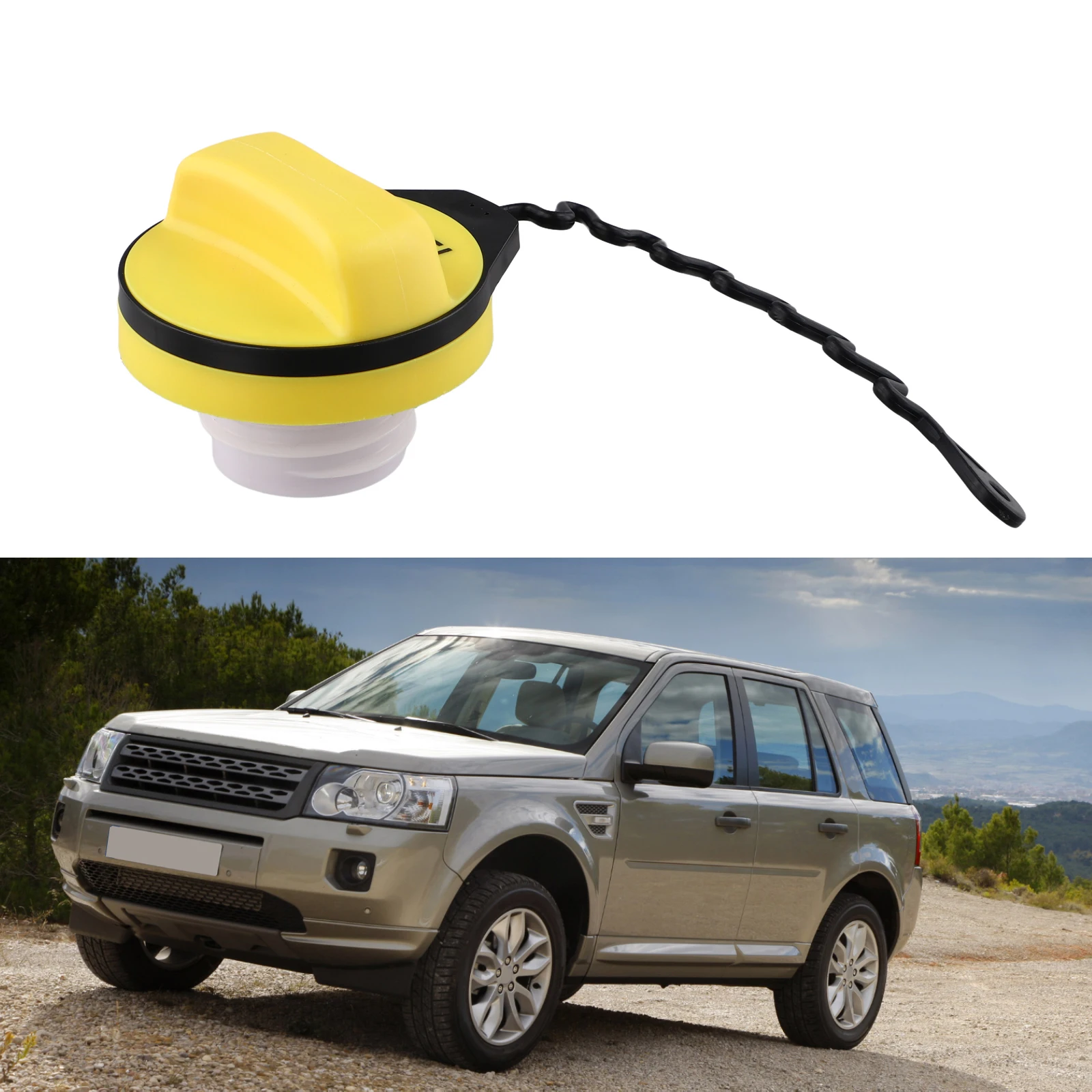 Fuel tank cover fuel tank cap fuel cap ABS Fuel Gas Tank Filler Cap Assembly LR034129 For Land Rover Freelander 2 2006-2014 Fuel Filler Cap Replacement