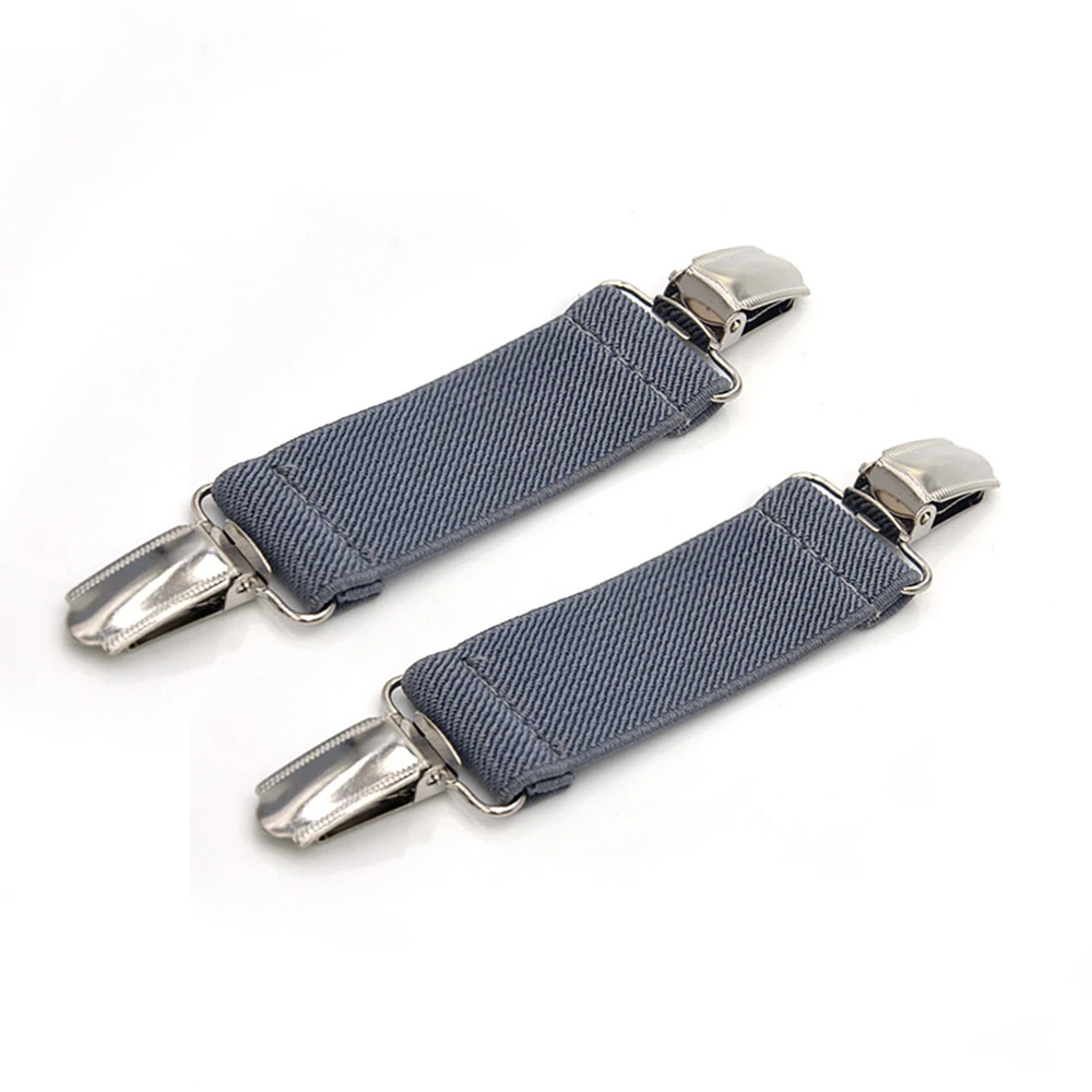 2Pcs Sweater Fixed Clip Clasps Solid Color Anti-Skid Bed Sheet Buckle Sofa Cushion Gloves Clips Elastic Clips