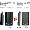 Baofeng UV-17 Pro Max Thicker Battery 3800mAh Type-C Charging BL-17UV Plus Rechargable Li-ion Batteries For UV-17M UV-17L Radios 2
