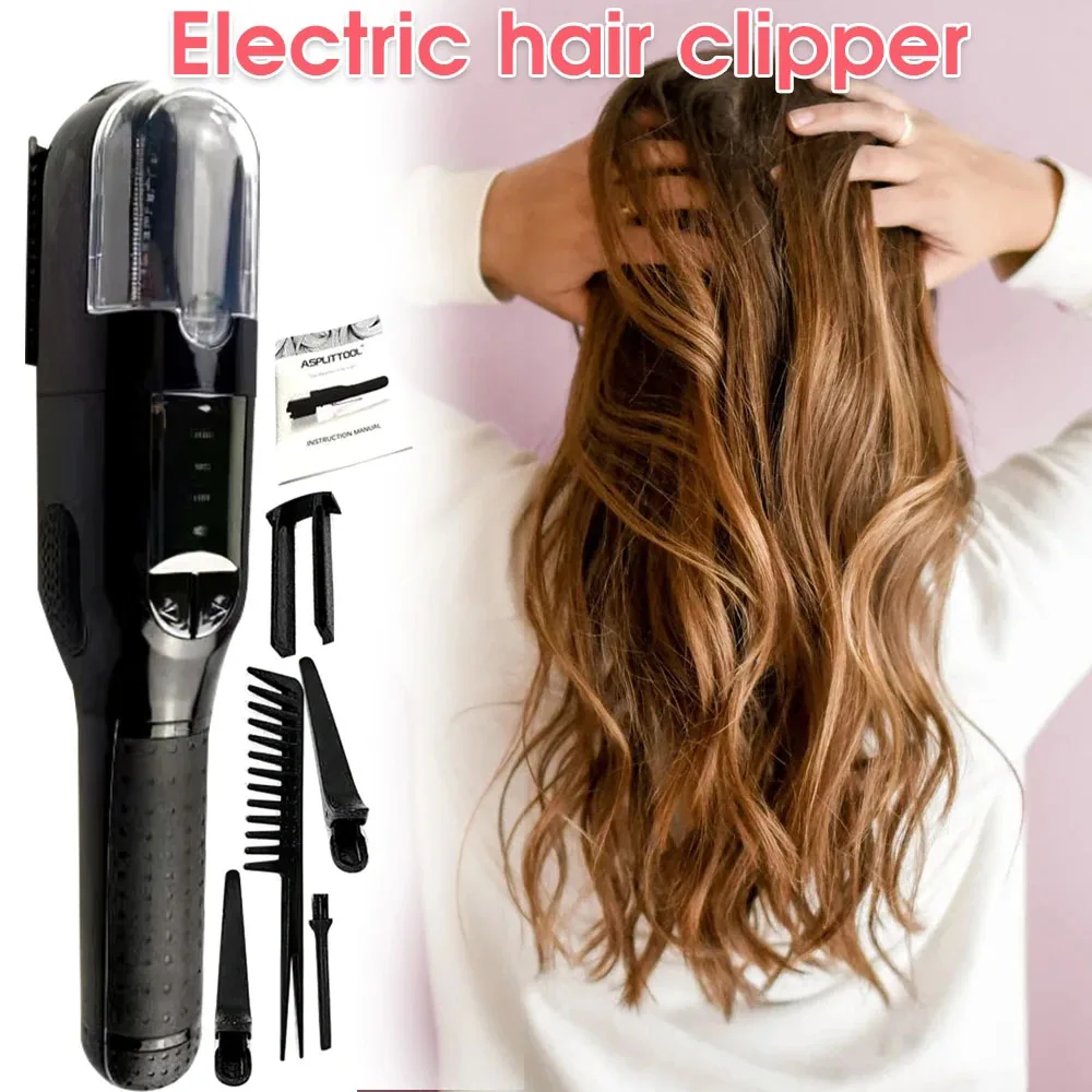HairSplitEndsTrimmerChargingProfessionalHairCutterSmoothEndCuttingClipperBeautySet