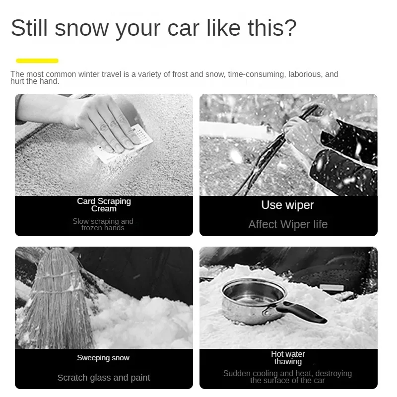 New car snow shovel multifunctional brush window glass defrosting and cleaning tool automotive supplies