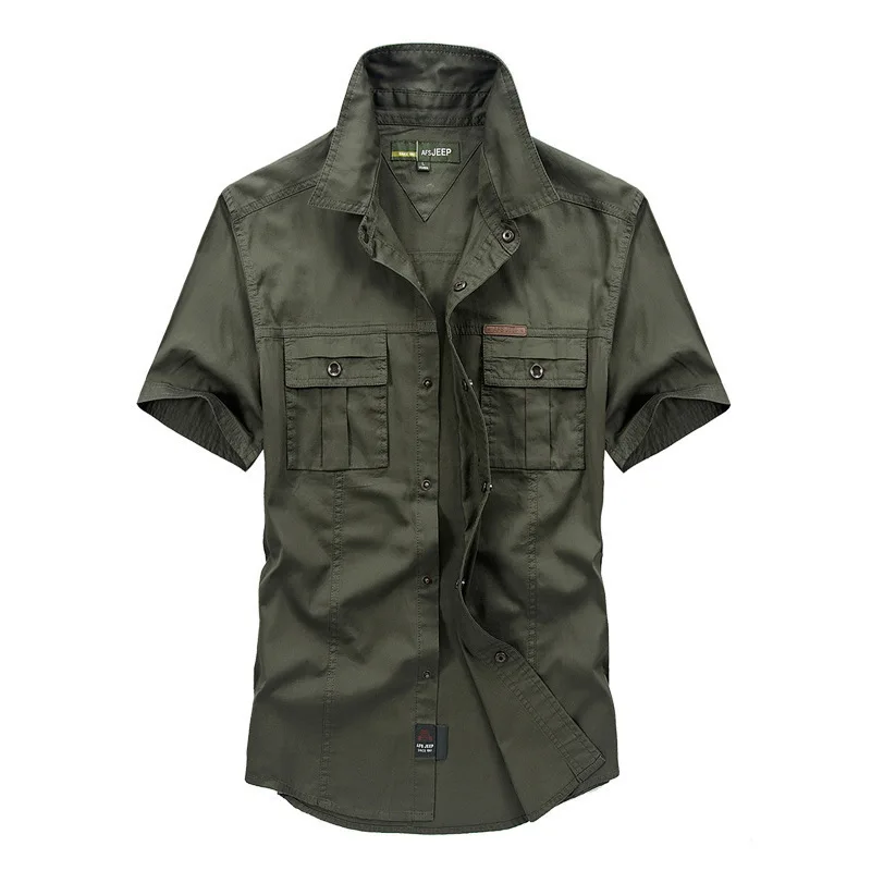 

Mens Casual Shirt Short Sleeve Shirts For Men Loose Cotton Tops Summer Men Clothing Fashion Brand Quality Turn-Down Collar Tees