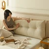 Large Bolster Triangular Headboard Wedge Backrest Positioning Support Bed Rest Reading Pillow Headboard Wedge Pillows200x20x50cm 4