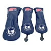 Golf Small Tree pattern Pu Leather Head cover Driver Head Covers Fairway Wood Head Covers Hybrid Head Covers Putter Cover 2