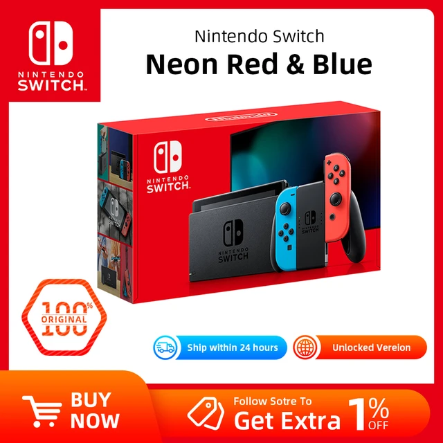 Nintendo Switch OLED Neon Red Blue, The Legend of Zelda: Skyward