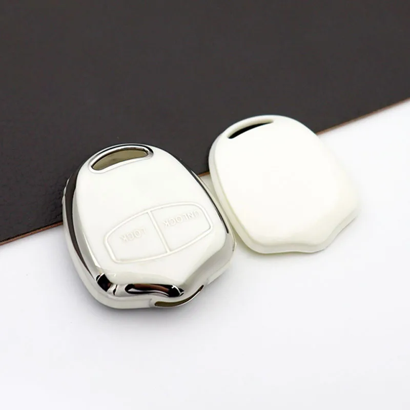 Shell Fob TPU Car Key Case Cover Bag For Mitsubishi ASX Mirage Montero Shogun L200 Colt Outlander Pajero Lancer EX Accessories