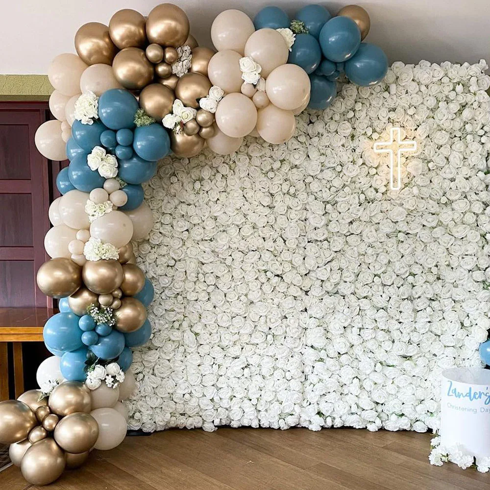 

Retro Sea Blue Balloons Garland Kit Gold Sand White Balloon Arch Birthday Balloons Wedding Birthday Baby Shower Party Backdrop