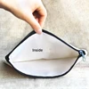 Polyester Women Wristlets Cosmetic Sublimation Blank Makeup Bag with Zipper Travel Portable Storage Bags For Heat Transfer Print 5