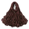 185*75 cm musulman Modal Hijab rayonne coton châles pour femmes mince plaine écharpe grande taille foulard islamique Turban bandeau
