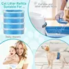 For Litter Genie Standard, Plus, XL+ And Style Pails, Garbage Bag Replacement Bag- 4Pcs Cat For Litter Refill Bags 3