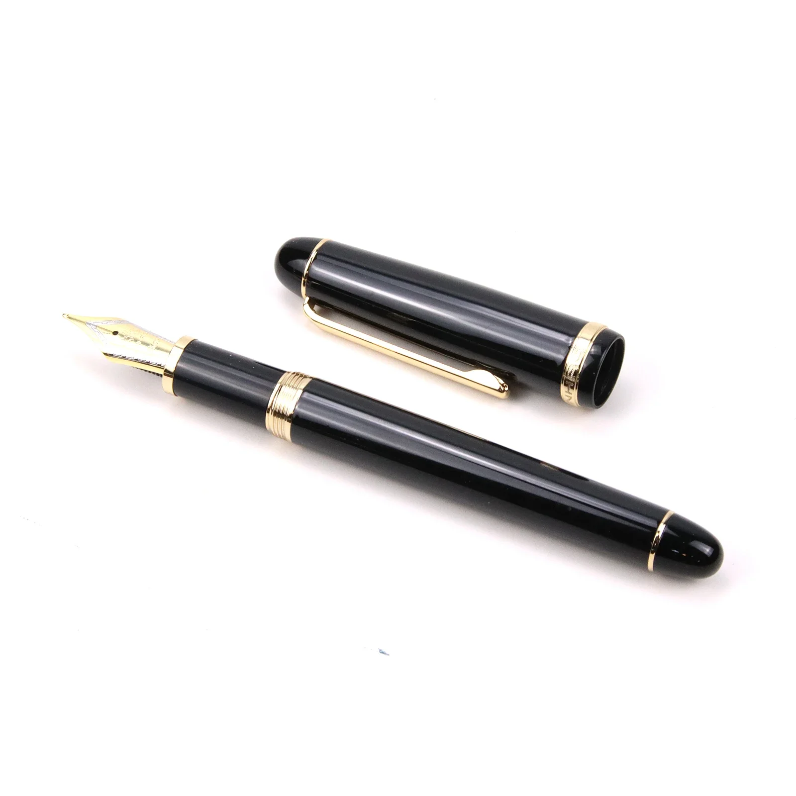 Jinhao X350 fountain pen metal M nibs Business Office School Stationery Supplies Fine Nib writing Pens gifts for friend black