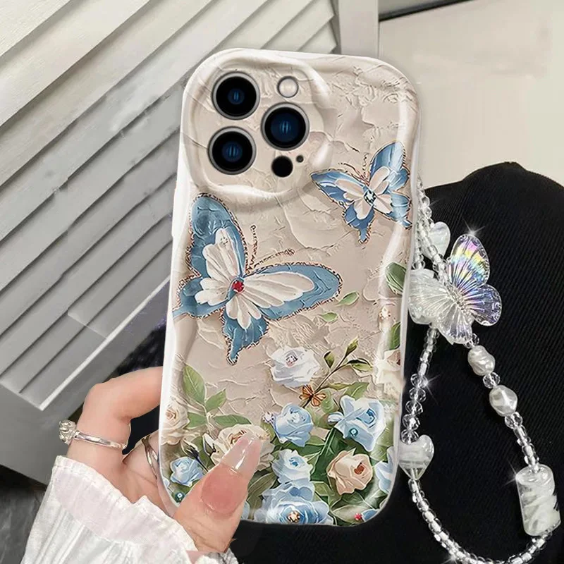 Butterfly Chain Y2K Bracelet Phone Case Cover