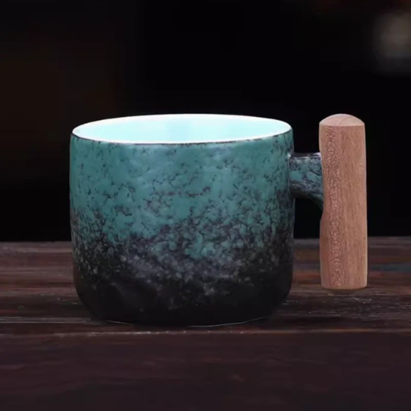 Vintage Wooden Handle Mug 3