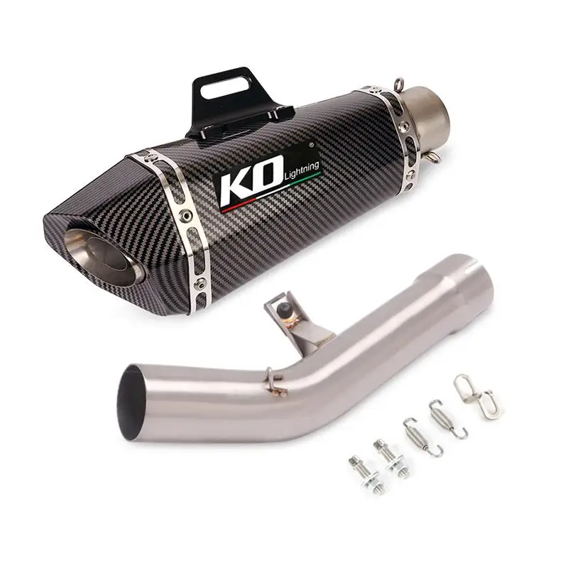 FOR SUZUKI GSF1250 07-18 GSF650 GSX650F 07-16 Motorcycle Exhaust Pipe Escape Muffler Mid Link Pipe Slip On DB Killer - Image 3
